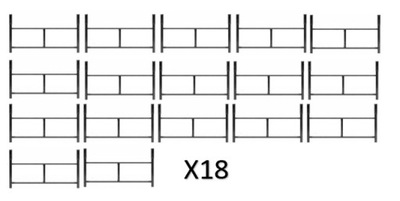 Rusztowanie warszawskie zestaw - 18 sztuk