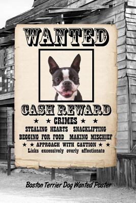 Boston Terrier Dog Wanted Poster