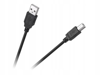 Kabel USB komputer drukarka 1,8m czarny