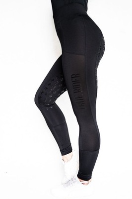 LEGGINSY TRUE RIDER AIR MESH CZARNE r. S