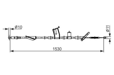 1987482919 CABLE DE FRENADO RECZ. HONDA T. CR-V 2,0 02-04  