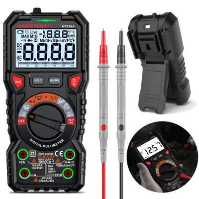 Multimetr cyfrowy z latarką HT118A True RMS NCV