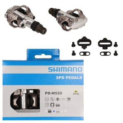 SHIMANO PD-M520 Pedały SPD + bloki