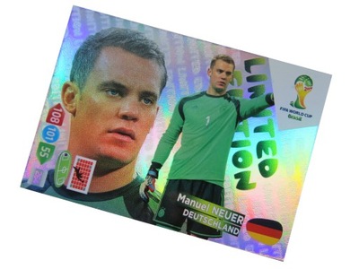 PANINI FIFA WORLD CUP BRASIL 2014 KARTY PIŁKARSKIE LIMITED MANUEL NEUER