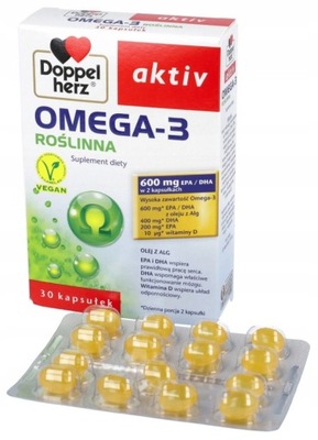 Doppelherz aktiv OMEGA-3 Roślinna 30 kaps VEGAN