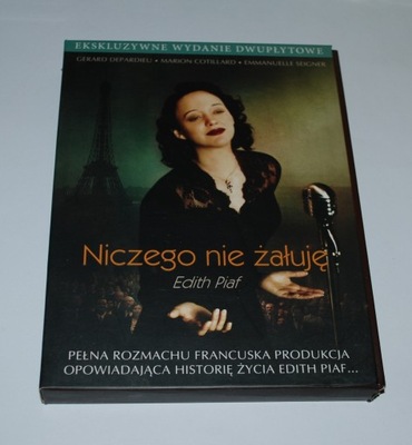 Niczego nie żałuję DVD Ekskluzywne wydanie dwupłytowe Edith Piaf