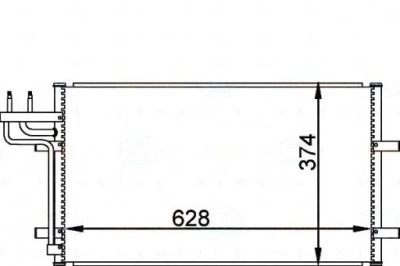 Behr hella конденсатор радіатор кондиціонера [behr фото №1