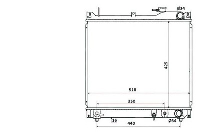 РАДИАТОР SUZUKI VITARA 1,6B NRF