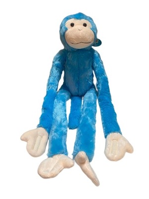 GIBON małpka na rzep maskotka niebieska