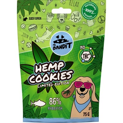 MR BANDIT HEMP COOKIES FISH / Ryba z Konopiami 75g