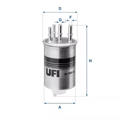 24.188.00/UFI FILTRAS DEGALŲ DIESEL 