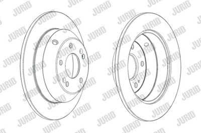 ДИСКИ ТОРМОЗНЫЕ ТОРМОЗНЫЕ ЗАД JURID 562842JC