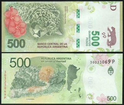 $ Argentyna 500 PESOS P-365c UNC 2019