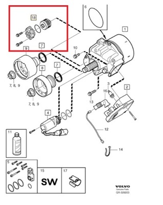 Фільтр оливи haldex volvo xc90 i 2003-2009r фото №1