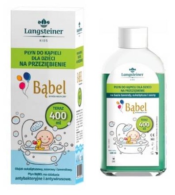 BĄBEL płyn do kąpieli dzieci przeziębienie 400 ml