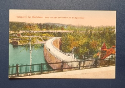 291 pocztówka Marklissa Leśna Zapora