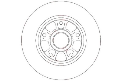 Trw тормозные диски тормозные 2szt renault задняя megane 08- b фото №1