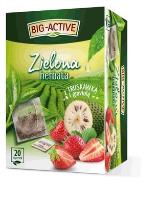 Herbata Zielona Truskawka Graviola Ex20 Big-Active