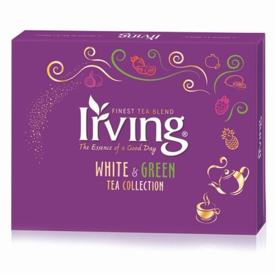 Zestaw Herbat Irving White & Green Tea Collection 30 kopert na prezent
