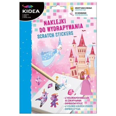 KIDEA 099146 NAKLEJKI DO WYDRAPYWANIA MAGICZNY ŚWIAT KSIĘŻNICZKA