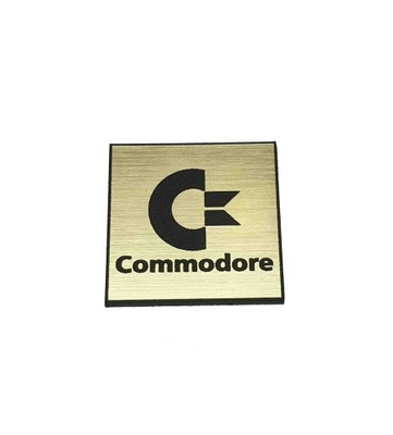 Naklejka Emblemat COMMODORE złota 50x50mm