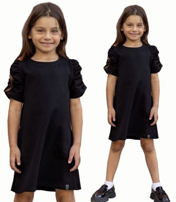 Sukienka galowa czarna all for kids 116-122