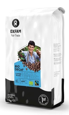 Kawa ziarnista bezkofeinowa arabica/robusta FAIR TRADE BIO 1 kg Oxfam
