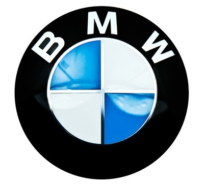 BMW EMBLEMA INSIGNIA LOGOTIPO CROMO NEGRO NIEB 78MM  