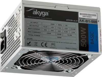 Zasilacz komputerowy Akyga AK-B1-500 500W (A)