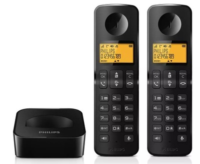 Telefon bezprzewodowy PHILIPS D2602 Podwójny