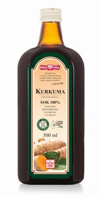 KURKUMA SOK 100% 500ML bez cukru / POLSKA RÓŻA