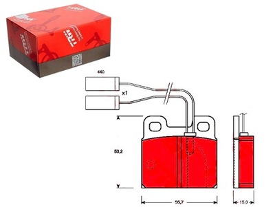 Тормозные колодки тормозные alfa romeo 75 90 gtv rz sz 1.6-3. фото №1
