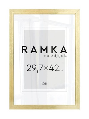 Ramka na zdjęcie A3 29,7x42 cm Złota Rama 42x29,7
