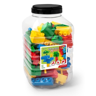 KIDS BLOCKS KLOCKI 70 el. W POJEMNIKU 41295 WADER