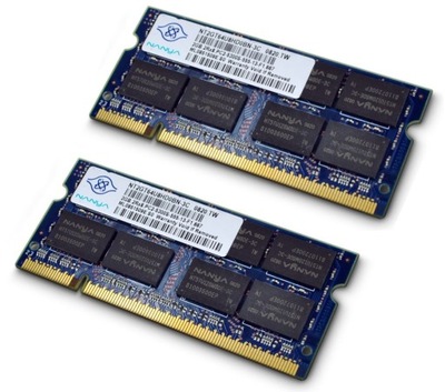 PAMIĘĆ RAM 4GB (2x2) DDR2 SO-DIMM 667MHz 5300S NANYA