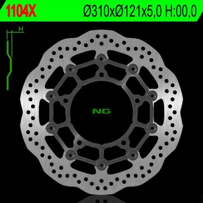 NG ДИСК ТОРМОЗНОЙ ПЕРЕД SUZUKI B-KING '07-13, GSF650/1250 '07-16, GSXF650