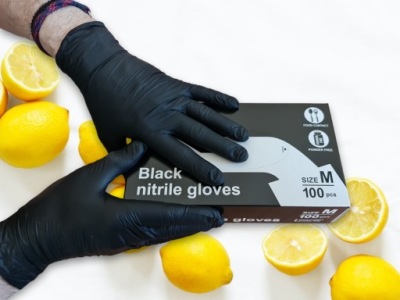 Rękawiczki Paclan M nitrylowe 100 szt. NIE PĘKAJĄ