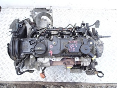 Двигатель + насос citroen peugeot 1.6 e-hdi 9h05 фото №1