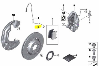 DISCOS BMW M2 M3 M4 F87 F80 F82 2284809 2284810 OE  