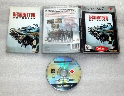 RESIDENT EVIL OUTBREAK PS2 KULTOWY HORROR OD CAPCOM PLAYSTATION 2 3 X ANG