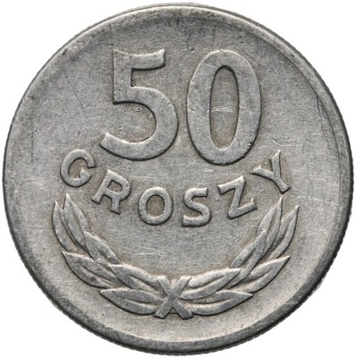 Polska, PRL, 50 groszy 1965, st. 3+