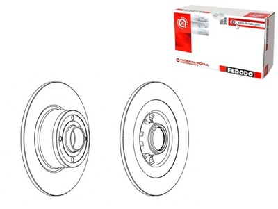 Тормозные диски тормозные 2szt. задняя mitsubishi outlander i outlander ii фото №1