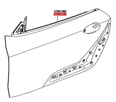 Дверь передние перед левая toyota gr supra 2019- фото №1