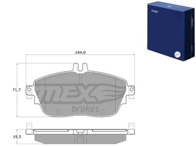 ZAPATAS DE FRENADO MERCEDES W176 CLASE A 12-18 PARTE DELANTERA TOMEX BRAKES  