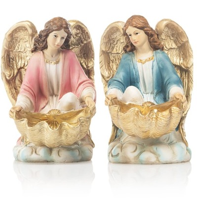 Figurki Aniołów klęczących 2 szt. z żywicy komplet