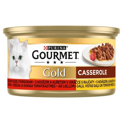 Purina GOURMET GOLD wołowina i kurczak 85g