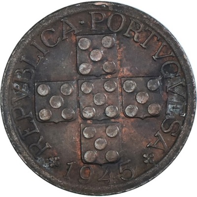 Moneta, Portugal, 20 Centavos, 1945