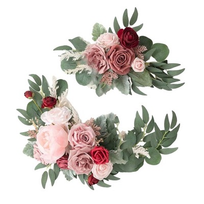 Artificial Flower Swag Green Leaves Hanging for