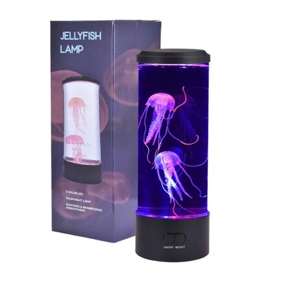 Lampa LED do akwarium z meduzami, lampka nocna z lawą