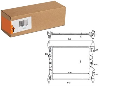 RADUADOR DEL MOTOR DE AGUA CHEVROLET SPARK 1.0-1.2LPG 03.10- NRF  